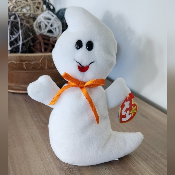 👻 Ty Beanie Baby “Spooky” the Ghost 1995 – With Tags, Halloween Collectible - Picture 5 of 14